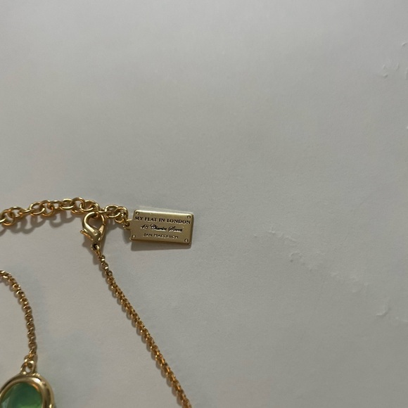 My Flat in London Gold Necklace with Multi-Colored Stones - Picture 7 of 11